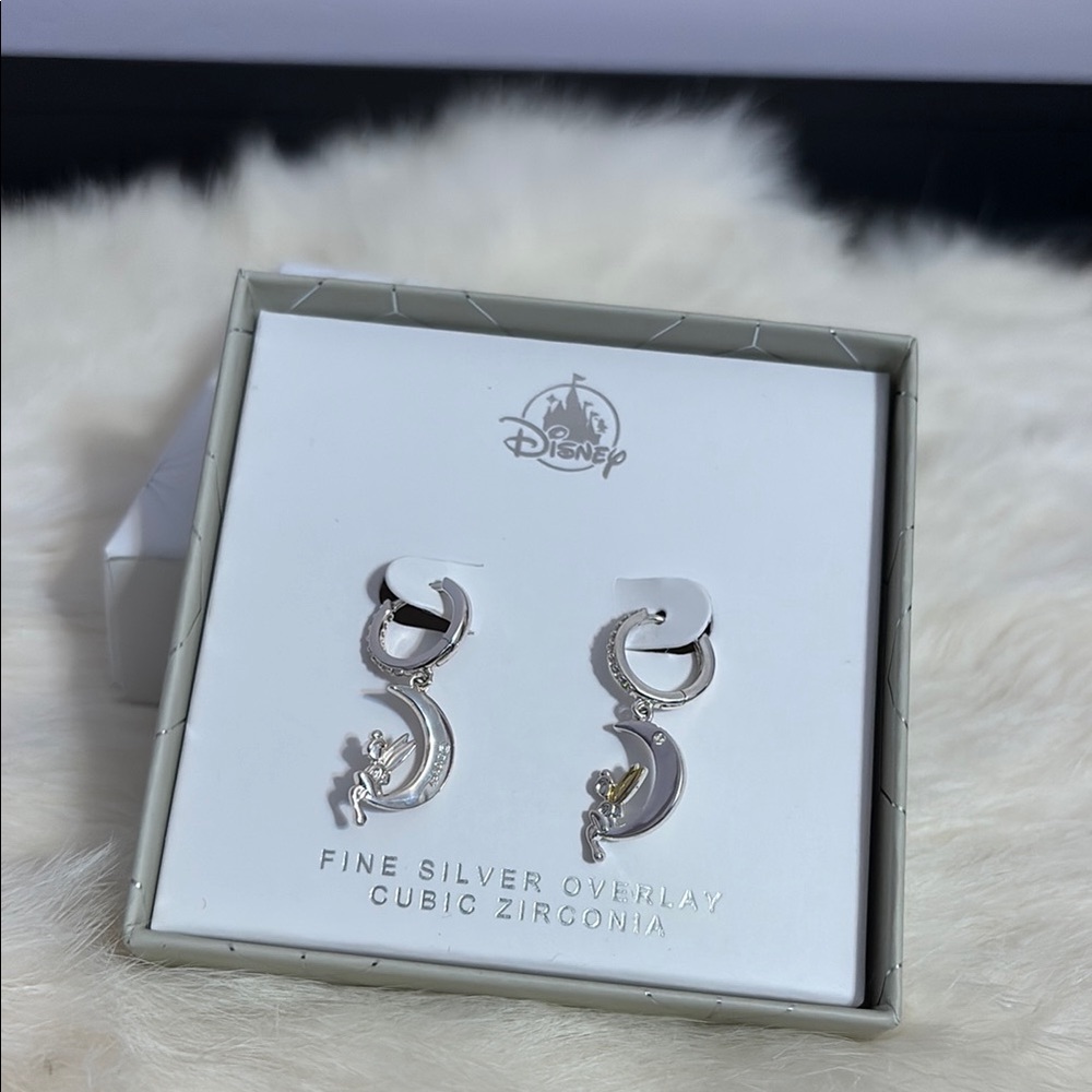 Disney Silver and Gold Crescent Earrings